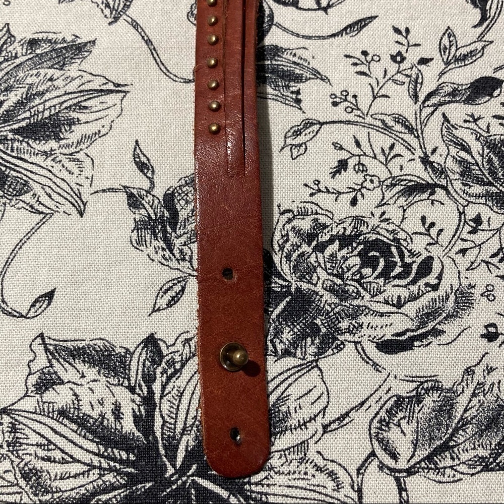 CHOKER Necklace Leather Adjustable  8” - Picture 2 of 5